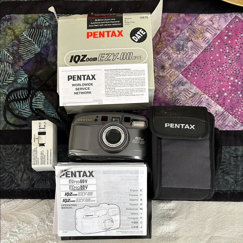 Pentax IQZoom EZY-80 Date Camera - Silver